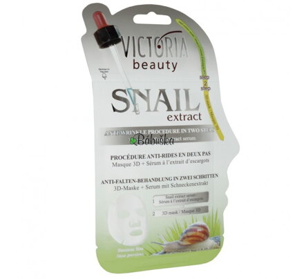 Victoria Beauty - Ošetrenie proti vráskam v dvoch krokoch 3D maska + sérum so slimačím extraktom Victoria Beauty - Ošetrenie proti vráskam v dvoch krokoch 3D maska + sérum so slimačím extraktom
